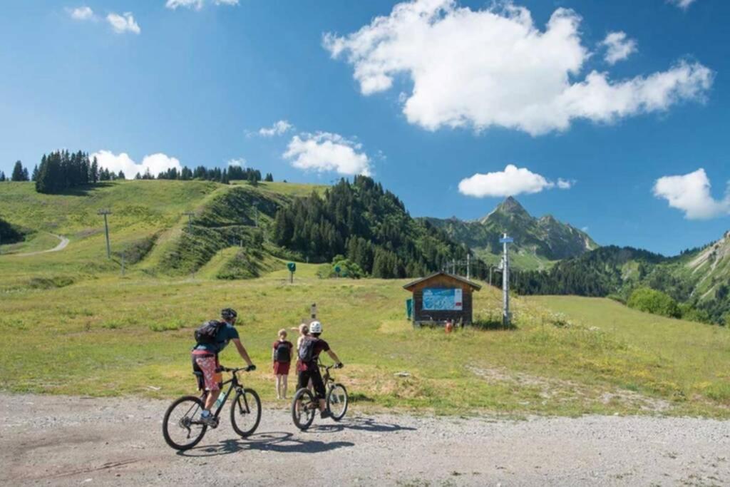 Les Cimes, Chaleureux Studio 4 Pers, 50M Du Telecabine, Vue Degagee Sur Les Pistes, Draps Non Compris Saint-Jean-dʼAulps Buitenkant foto