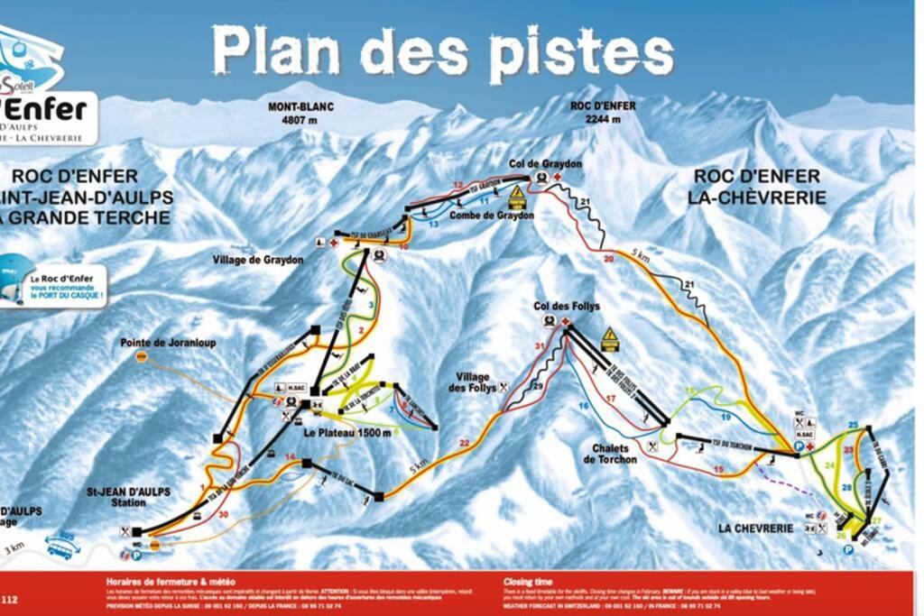 Les Cimes, Chaleureux Studio 4 Pers, 50M Du Telecabine, Vue Degagee Sur Les Pistes, Draps Non Compris Saint-Jean-dʼAulps Buitenkant foto